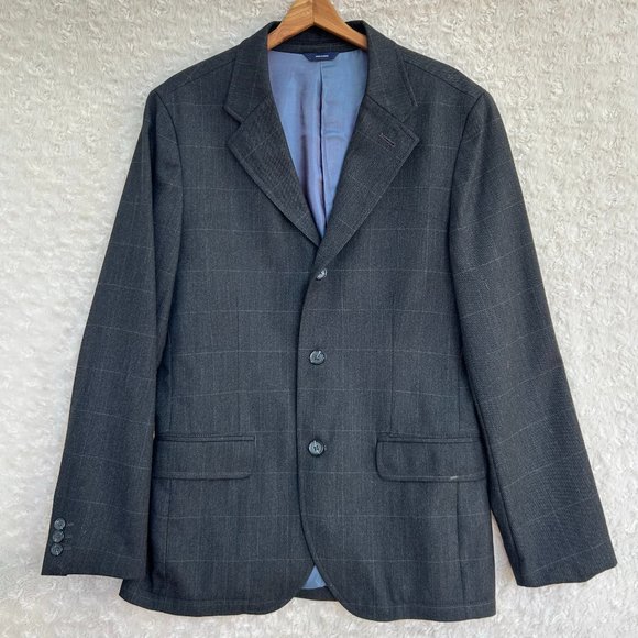 Gap Men's 3 Button Sports Coat Blue Size 38S - Picture 1 of 8